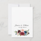 ROSE "Ehe der Eukalyptus" RSVP Karte (Rückseite)