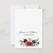 ROSE "Ehe der Eukalyptus" RSVP Karte (Rückseite)