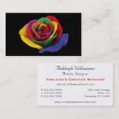 Rose ein der verschiedenen Farbgeschäfts-Karten Visitenkarte (Vorne/Hinten)