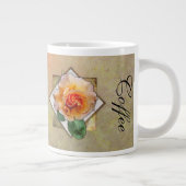 Rose einer anderen Farbe - Tee-Schale Jumbo-Tasse (Rechts)