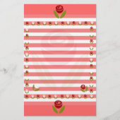 Rose einer Rose Briefpapier (Vorderseite)