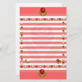 Rose einer Rose Briefpapier (Vorne/Hinten)