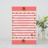 Rose einer Rose Briefpapier (Stehend Vorderseite)