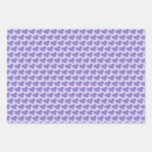 Rose eines Blumenführers mit Lila Herzen Geschenkpapier Set (Vorderseite 2)