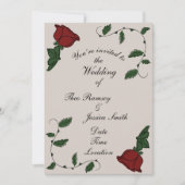 Rose Einladung (Vorderseite)