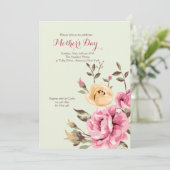 Rose Einladung (Stehend Vorderseite)