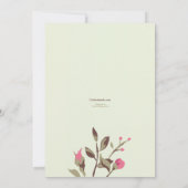 Rose Einladung (Rückseite)