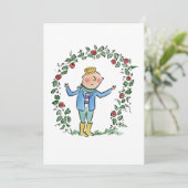 Rose Einladung (Stehend Vorderseite)