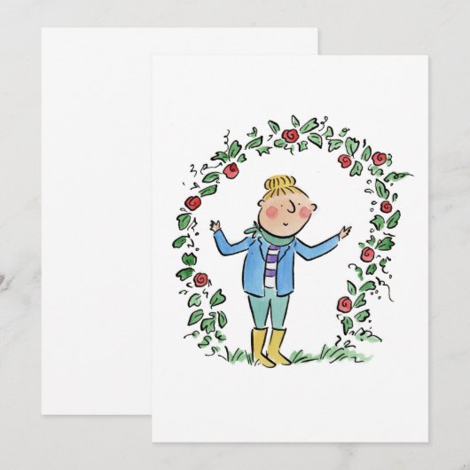 Rose Einladung (Vorne/Hinten)