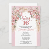 Rose Einladung (Vorne/Hinten)