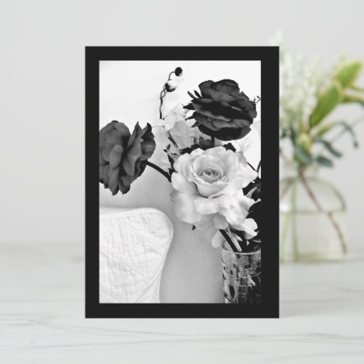 Rose Einladung (Stehend Vorderseite)