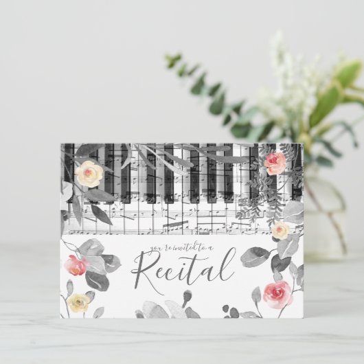 Rose Einladung (Stehend Vorderseite)