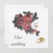 ROSE EINLADUNG (Vorne/Hinten)