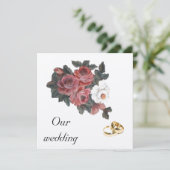 ROSE EINLADUNG (Stehend Vorderseite)