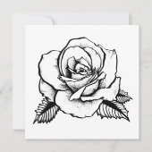 Rose Einladung (Vorderseite)