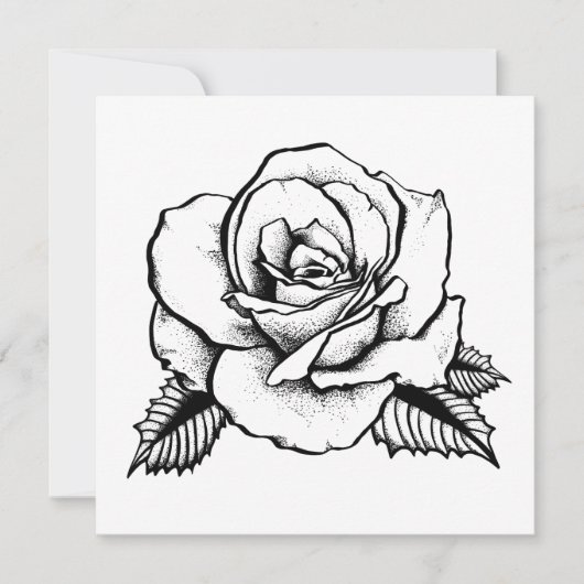 Rose Einladung (Vorderseite)