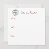 Rose Einladung (Rückseite)