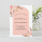 Rose Einladung (Stehend Vorderseite)