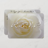 Rose Einladung Personalisierte RSVP-Karte (Vorne/Hinten)