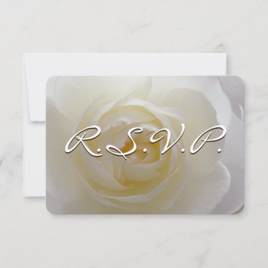 Rose Einladung Personalisierte RSVP-Karte (Vorderseite)