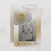 Rose Einladung Personalisierte RSVP-Karte (Vorne/Hinten)