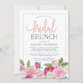 Rose | Einladung von Bridal Brunch (Vorderseite)