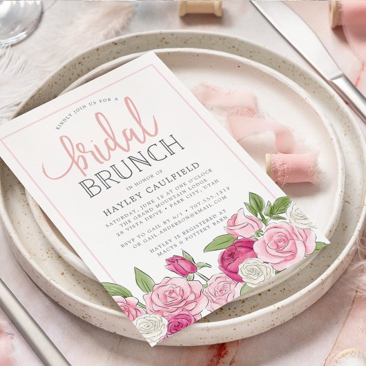Rose | Einladung von Bridal Brunch