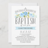 Rose | Einladung von Jungen (Vorderseite)