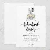 Rose Einladung zum Abendessen mit botanischer Prob (Vorne/Hinten)