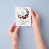 Rose - Einladung zum Hochzeitsfeiern. Flyer (Gruppe)