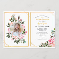 Rose Einladung zum religiösen Foto