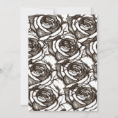 Rose Einladung zur Hochzeit (Rückseite)