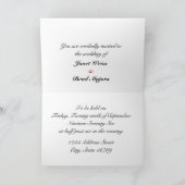 Rose - Einladung zur Hochzeit (Innenseite)