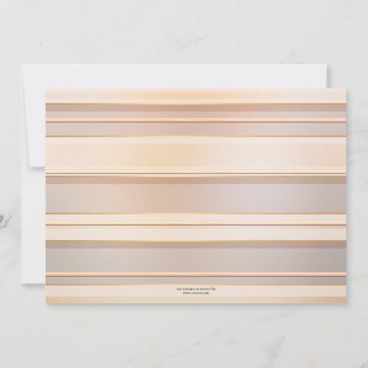 Rose Einladung zur Hochzeitsfeier (Rückseite)