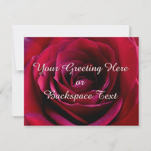 Rose Einladungen Personalisierter Rose RSVP-Karten (Vorderseite)