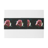 Rose Einladungsbanderole (Rückseitenbeispiel)