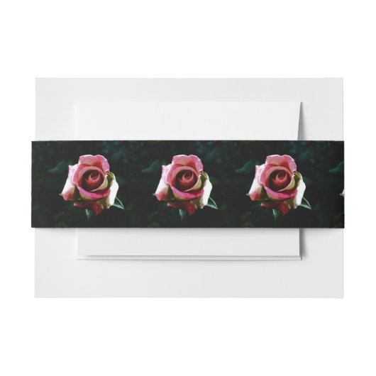 Rose Einladungsbanderole (Vorderseite Beispiel)