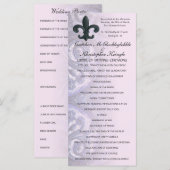 Rose "eiserne Lilie" WEDDING PROGRAMM (Vorne/Hinten)