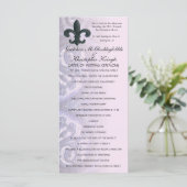 Rose "eiserne Lilie" WEDDING PROGRAMM (Stehend Vorderseite)