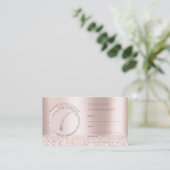 Rose Electrolysis Glitzer Logo2 Terminkarte (Stehend Vorderseite)