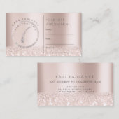 Rose Electrolysis Glitzer Logo für die Karte (Vorne/Hinten)