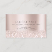 Rose Electrolysis Glitzer Logo für die Karte (Rückseite)