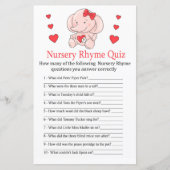 Rose Elefant Kinderzimmer Rhyme Quiz Kinderduschen (Vorderseite)