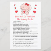 Rose Elefant Wie gut kennen Sie Babyshowergame? (Vorderseite)