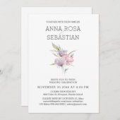 *~* Rose Elegant AR15 PINK UAWG Wedding Einladung (Vorne/Hinten)