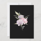 *~* Rose Elegant PINK Floral AR15 UAWG Wedding Einladung (Rückseite)