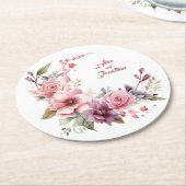 Rose Elegante: Personalisierte Untersetzer bei Hoc (Angewinkelt)