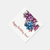 Rose Eleganter Cocktail Napkin Serviette (Ecke)