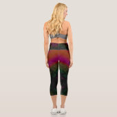 Rose Ember Fade Capri Leggings (Rückseite)