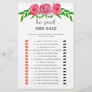 Rose Er sagte, sie habe Brautparty